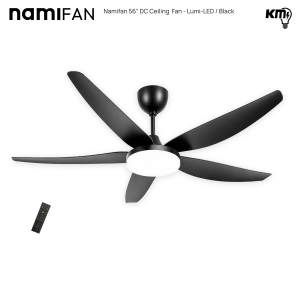 Namifan Ceiling Fan (DC) -  Lumi-LED (56" / Black)